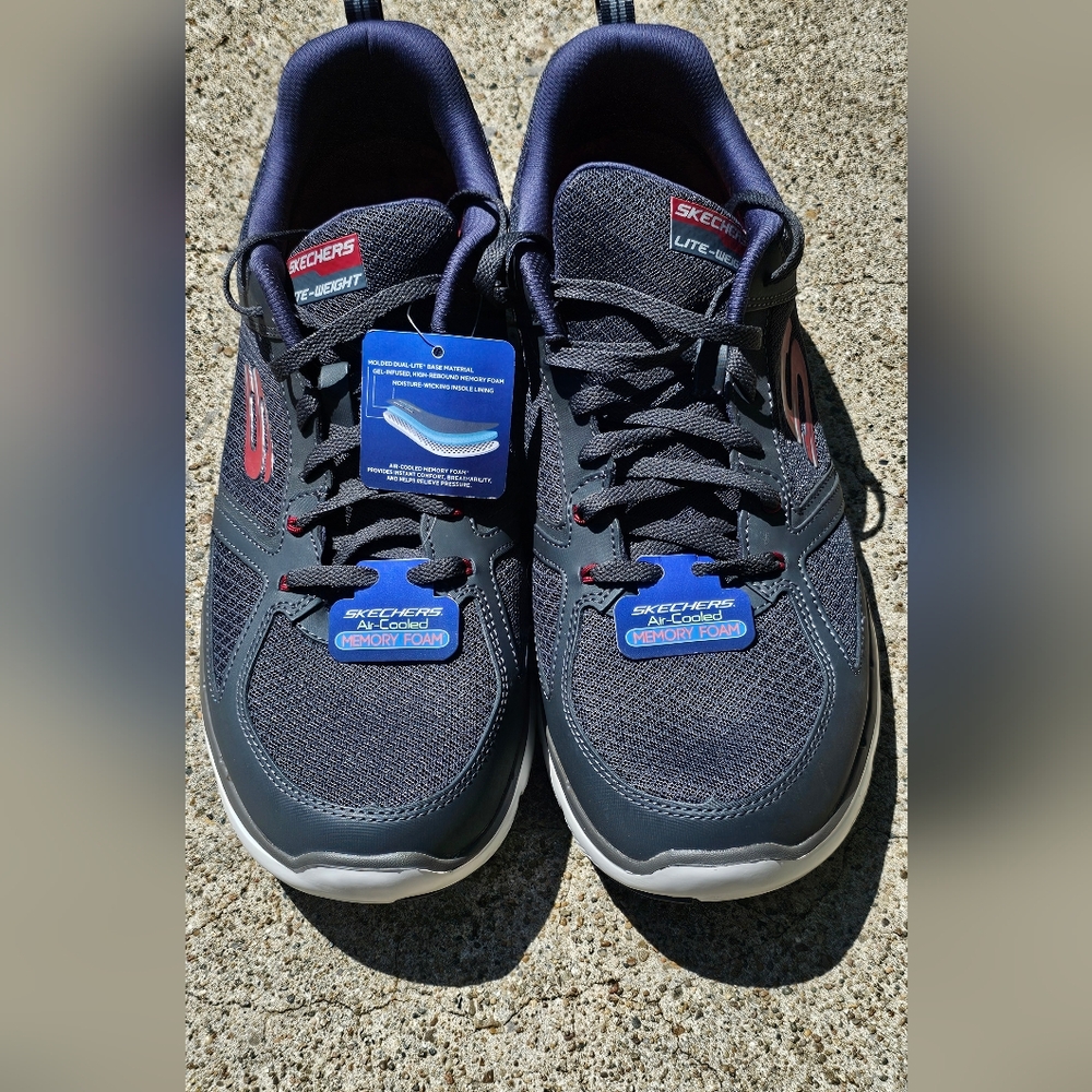 Skechers Flex Advantage 2.0 Leather Sneaker Size 13 Men